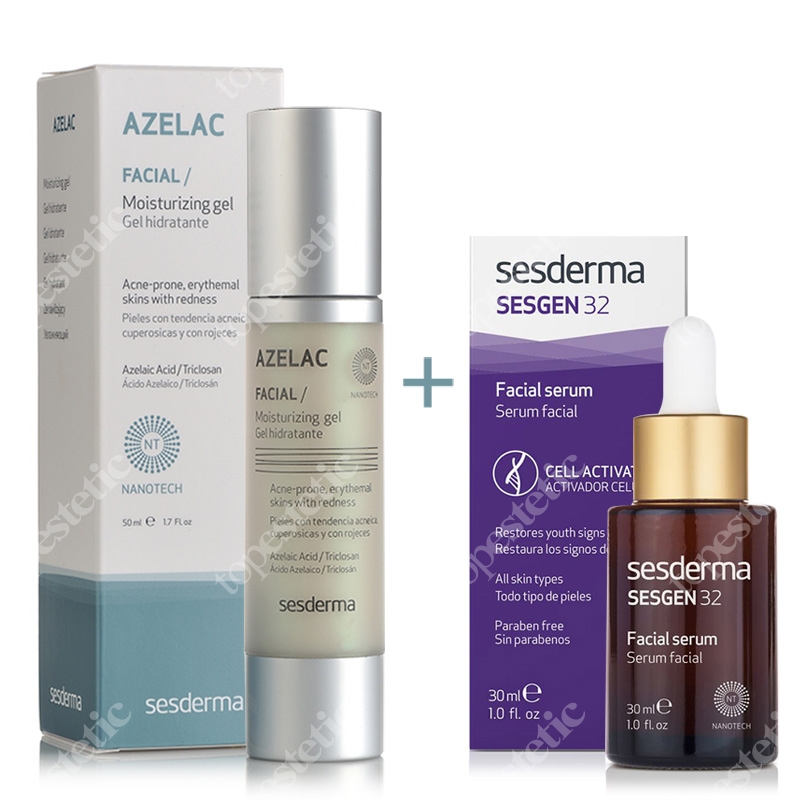 Sesderma Azelac Moisturizing Gel + Sesgen 32 Serum ZESTAW Żel ...