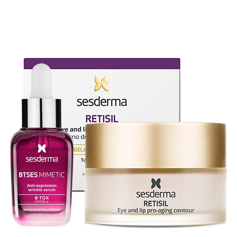 Sesderma BTSeS Mimetic Serum + Retisil Eye and Lip Pro-Aging Contour ZESTAW Serum redukujące zmarszczki 30 ml + Krem do intensywnej pielęgnacji konturu oczu i ust 30 ml