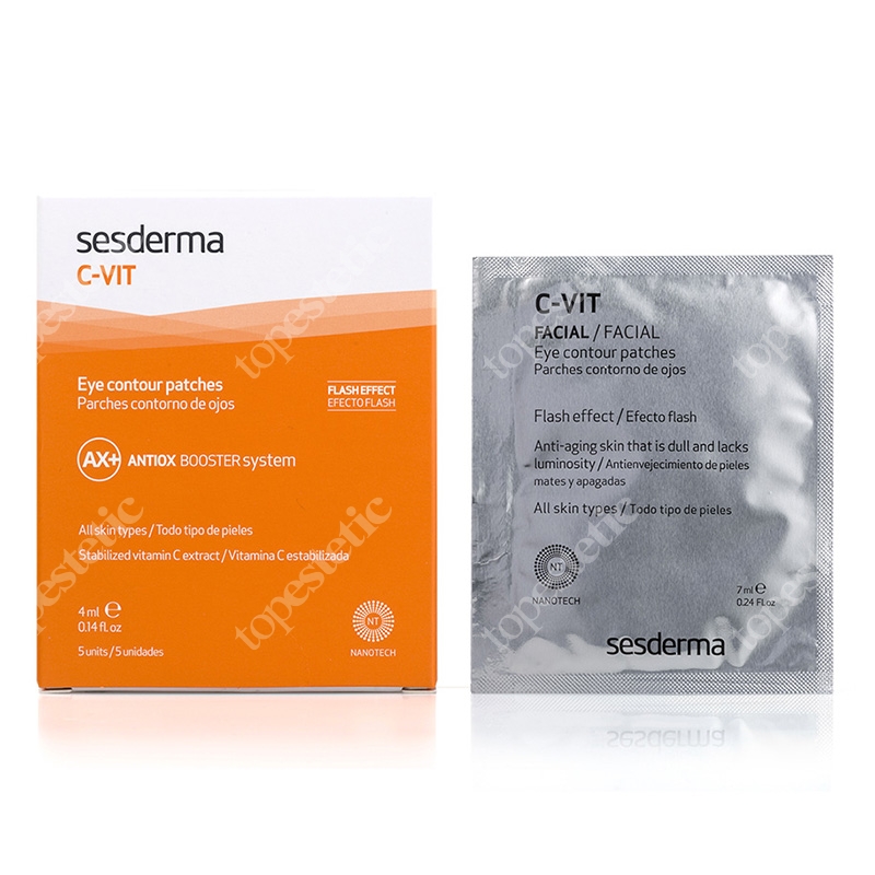 Sesderma CVIT Eye Contour Patches Płatki pod oczy 5x4 ml Opinie i