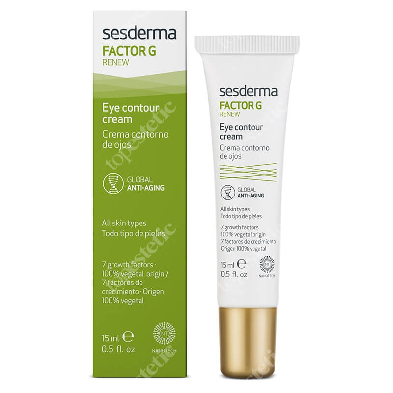 Sesderma Factor G Eye Contour Cream Przeciwstarzeniowy krem pod oczy 15 ml