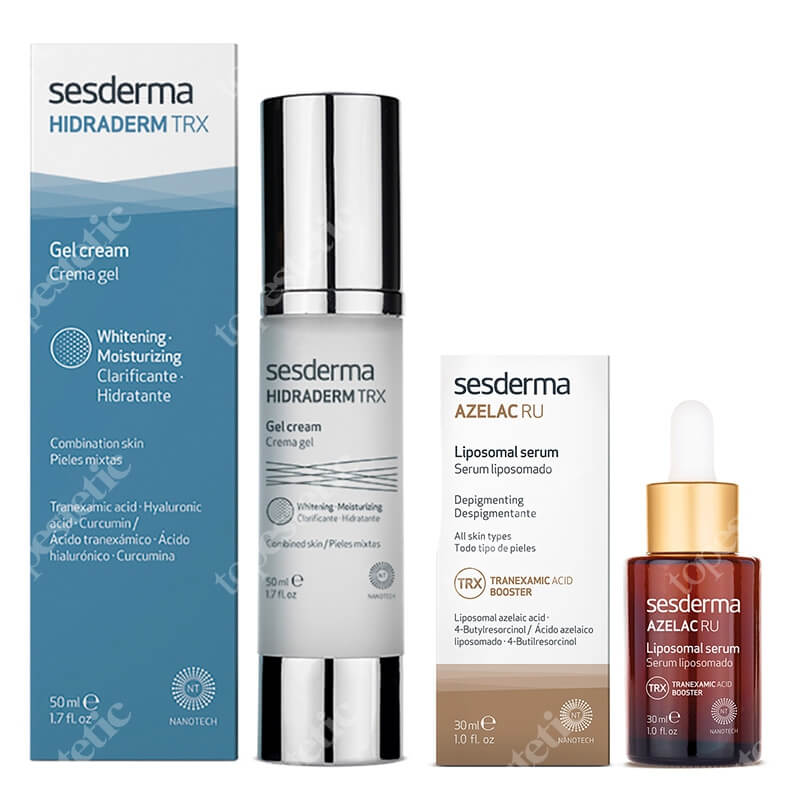 Sesderma Hidraderm TRX Gel Cream + Azelac RU ZESTAW Krem-żel 50 ml + Serum liposomowe 30 ml