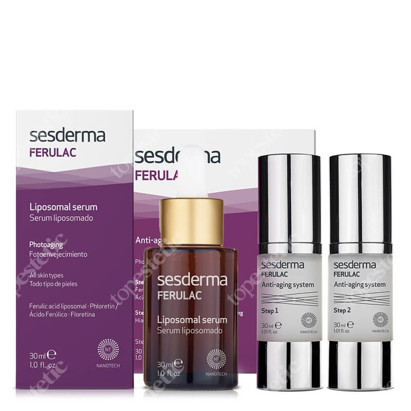 Sesderma Liposomal Ferulac Anti-Aging System + Ferulac Liposomal Serum ZESTAW ZESTAW Krem 30 ml + 30 ml + Serum liposomowe 30 ml