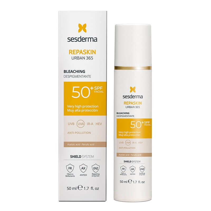Sesderma Repaskin Urban 365 Depigmenting SPF 50+ Przeciwsłoneczny krem do twarzy z przebarwieniami 50 ml