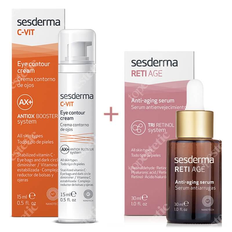 Sesderma Reti Age Serum + CVIT Eye Contour Cream ZESTAW Serum