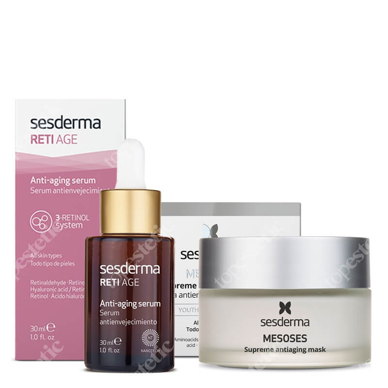 Sesderma Reti Age Serum + Mesoses Mask ZESTAW Serum przeciwzmarszczkowe 30 ml + Maska do twarzy 50 ml