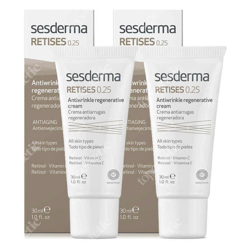 Sesderma Retises 0,25% 1 + 1 Gratis ZESTAW Regenerujący krem przeciwzmarszczkowy 30 ml x 2