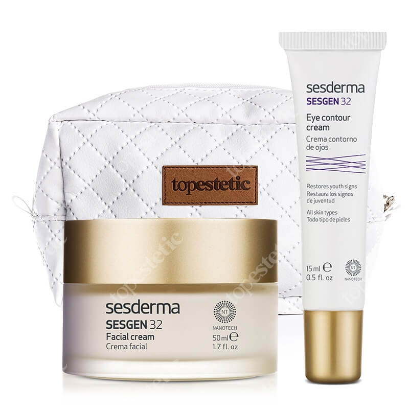 Sesderma Sesgen 32 Cream + Sesgen 32 Eye Contour Cream + Kosmetyczka ...