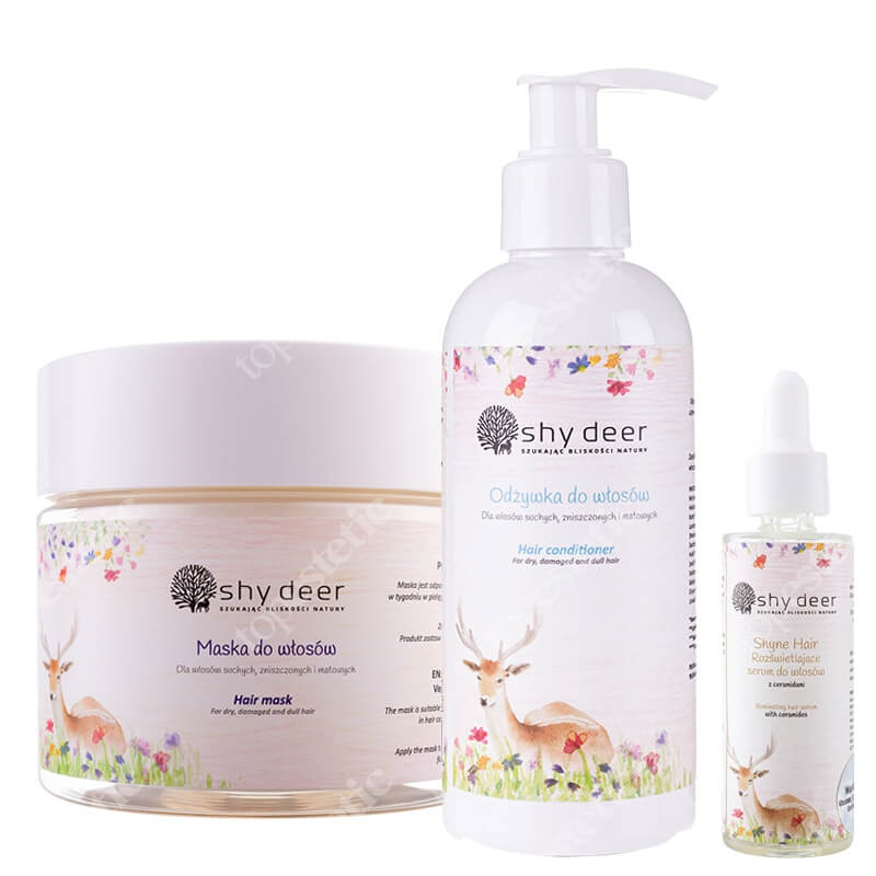 Shy Deer Healthy Hair ZESTAW Serum do włosów 30 ml + Maska do włosów 200 ml + Odżywka do włosów 200 ml