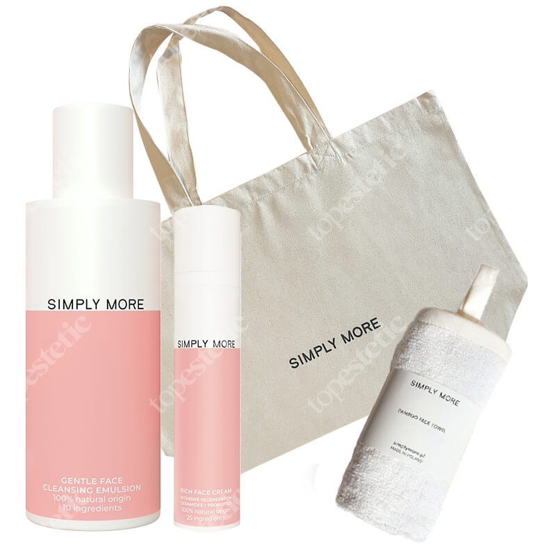 Simply More Full Care Set 2 + Torba GRATIS ZESTAW Emulsja do mycia twarzy 150 ml + Regenerujący krem 50 ml + Ręcznik 1 szt. + Torba bawełniana 1 szt