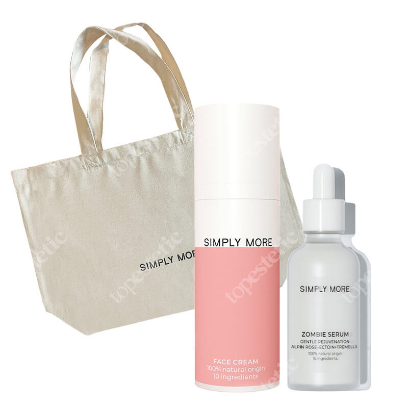 Simply More Zombie Serum + Face Cream + Torba GRATIS ZESTAW Odmładzające serum 30 ml + Ultranawilżający krem 50 ml + Torba bawełniana typu shopper 1 szt