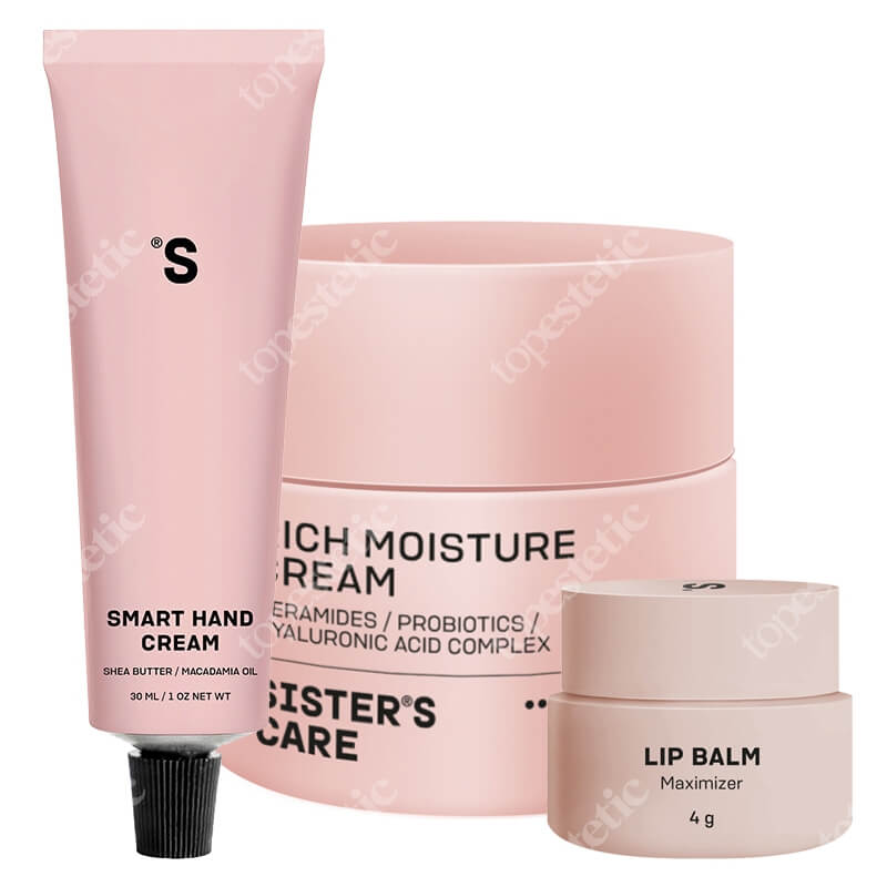 Sisters Aroma Basic Set ZESTAW Krem nawilżający i odżywczy 50 ml + Balsam do ust 4 g + Nawilżający krem do rąk 30 ml