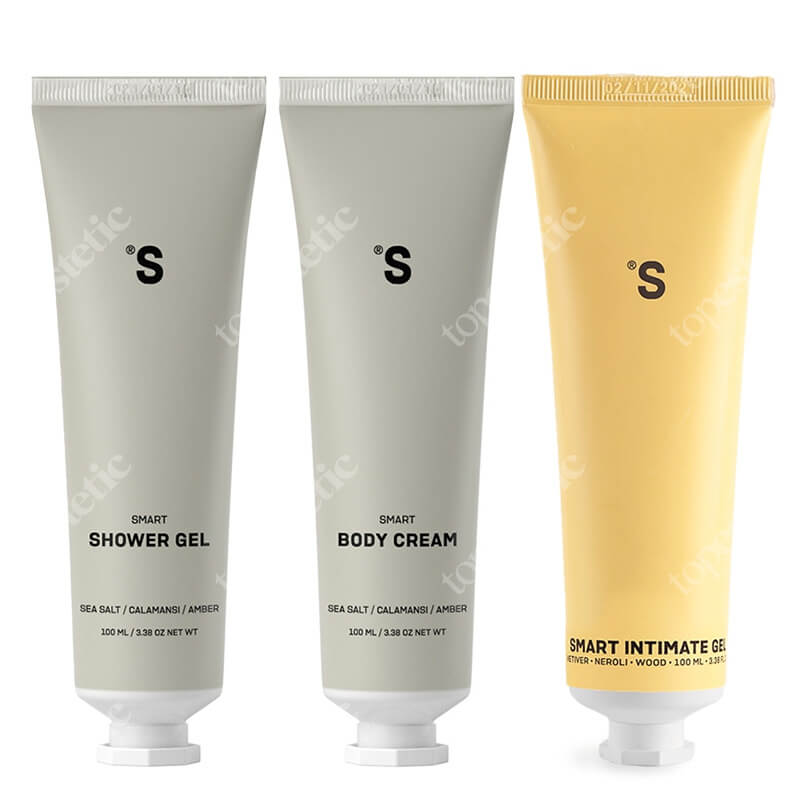 Sisters Aroma Body Set ZESTAW Żel pod prysznic 100 ml + Balsam do ciała 100 ml + Żel do higieny intymnej 100 ml