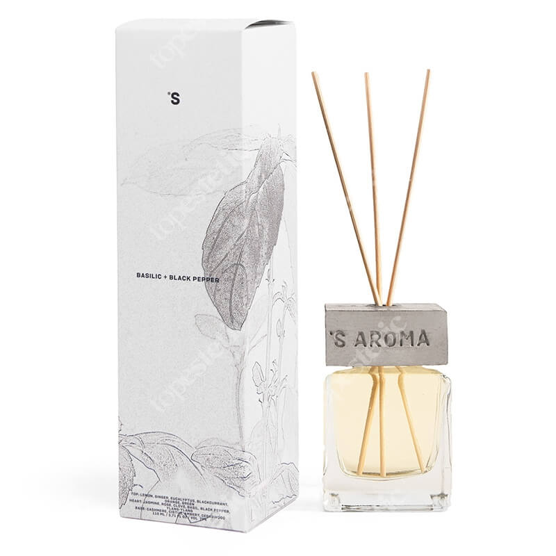 Sisters Aroma Diffuser Basilic And Black Pepper Dyfuzor zapachowy - Bazylia i czarny pieprz 100 ml