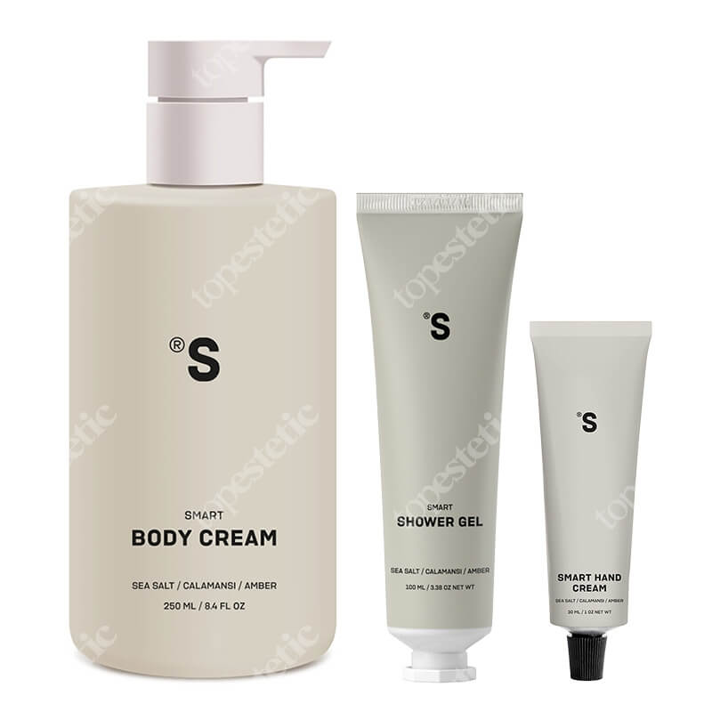 Sisters Aroma Sea Salt Set ZESTAW Żel pod prysznic 100 ml + Krem do rąk 30 ml + Balsam do ciała 250 ml