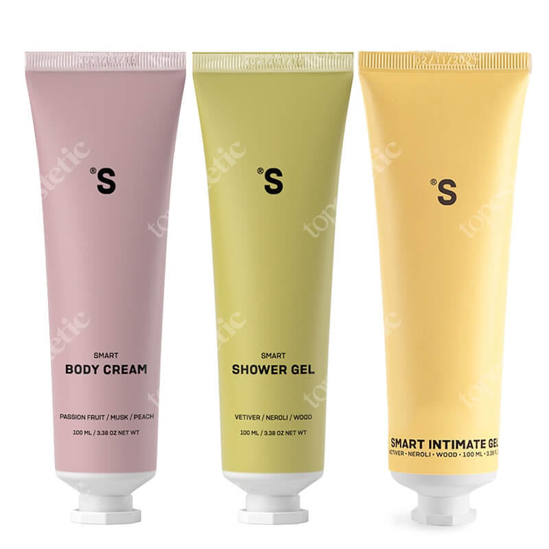 Sisters Aroma Smart Body Set ZESTAW Żel pod prysznic 100 ml + Balsam do ciała 100 ml + Żel do higieny intymnej 100 ml