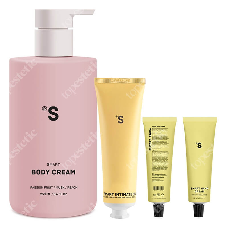 Sisters Aroma Smart Set ZESTAW Żel do higieny intymnej 100 ml + Balsam do ciała 250 ml + Krem do rąk 30 ml