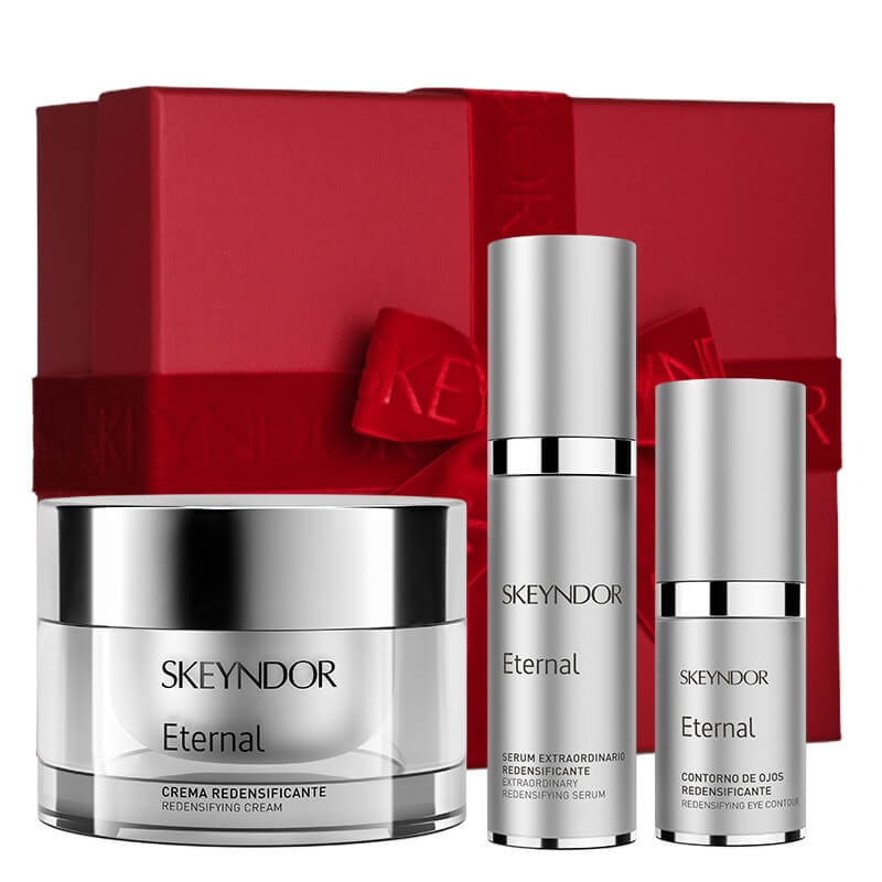 Skeyndor Eternal Kit ZESTAW Krem do twarzy z komórkami macierzystymi 50 ml + Krem pod oczy 15 ml + Serum z komórkami macierzystymi 30 ml