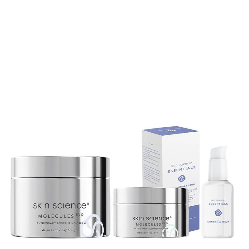 Skin Science Antioxidant And Revitalizing Skin Set ZESTAW Serum anti-aging 30 g + Odmładzający krem pod oczy 30 g + Antyoksydacyjny krem 50 ml