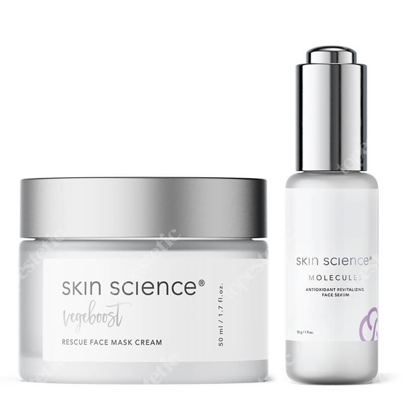 Skin Science Antioxidant + Rescue ZESTAW Serum 30 ml + Regenerująca maska - krem do twarzy 50ml