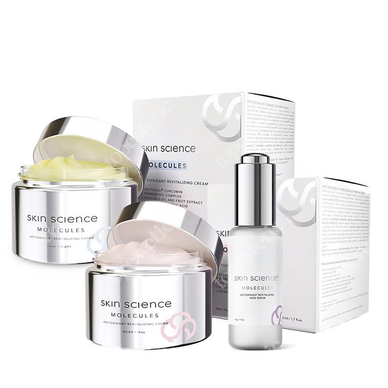 Skin Science Molecules Miracle Antioxidant Set ZESTAW Serum 30 ml + Krem na dzień 50 ml + Krem na noc 50