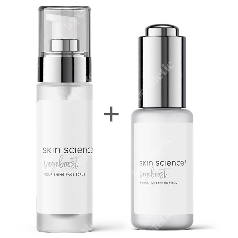 Skin Science Peeling + Serum ZESTAW Peeling do twarzy 30 ml + Odżywcze serum olejowe do twarzy 30 ml