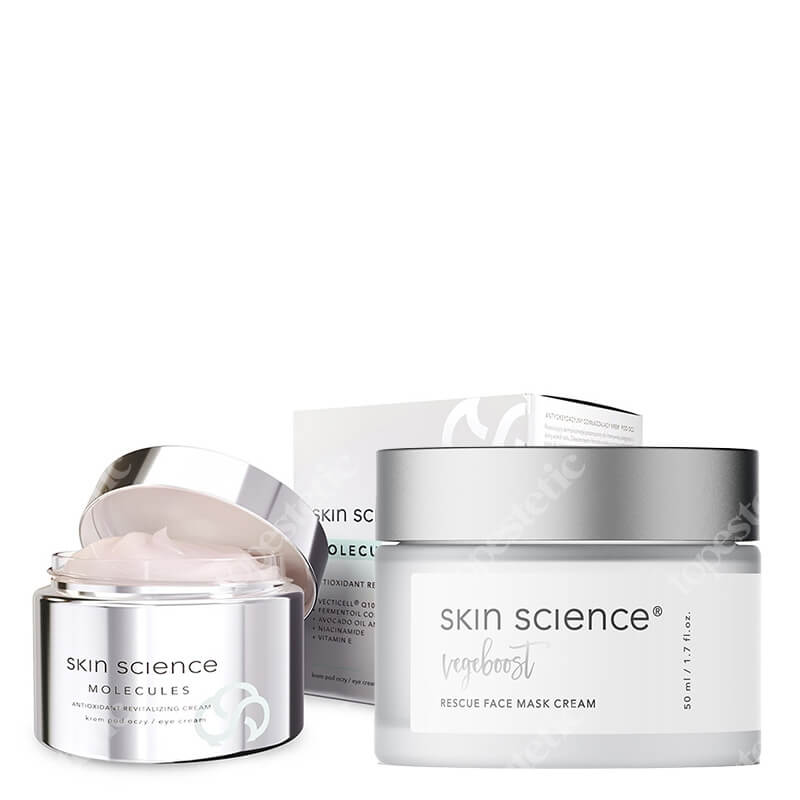 Skin Science Rescue + Antioxidant ZESTAW Regenerująca maska - krem do twarzy 50ml + Krem pod oczy 30 ml