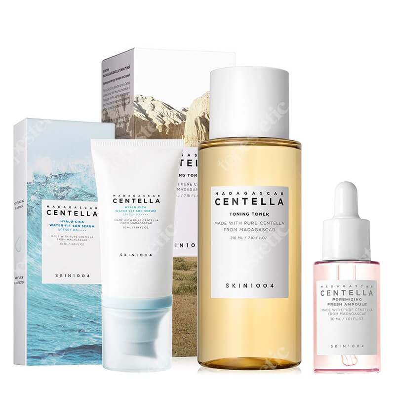 Skin1004 Beauty Way ZESTAW Tonik 210 ml + Serum 30 ml + Lekki nawilżający krem przeciwsłoneczny 50 ml