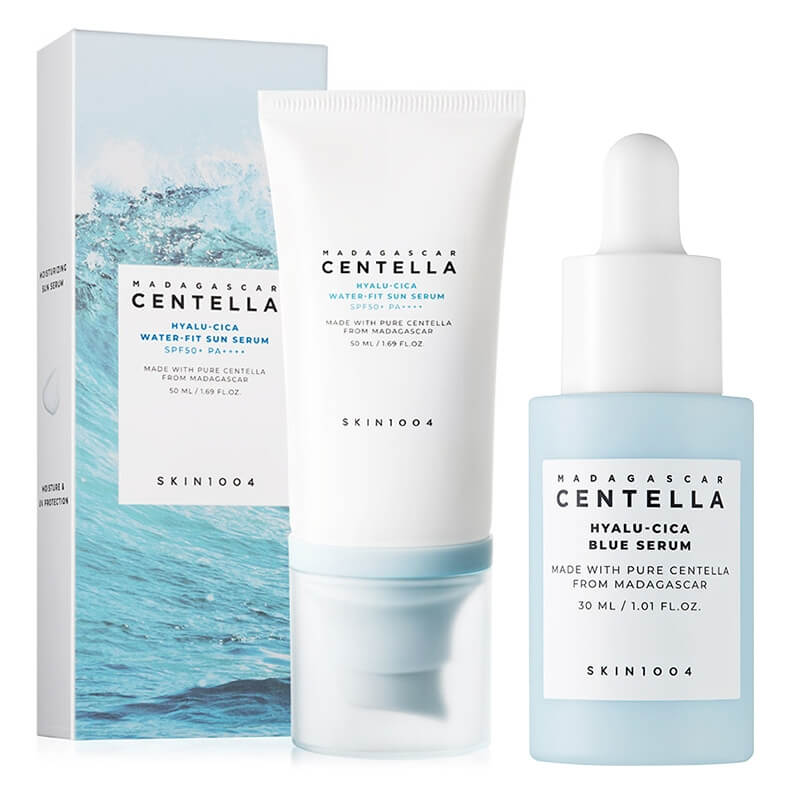 Skin1004 Centella Hyalu-Cica Set ZESTAW Serum 30 ml + Krem SPF 50+ PA+ 50 ml