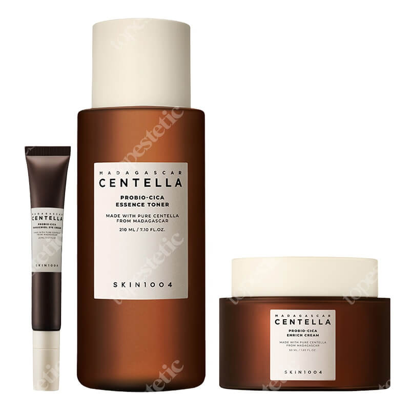 Skin1004 Madagascar Centella Probio-Cica Set ZESTAW Toner 210 ml + Krem 50 ml + Krem pod oczy 20 ml