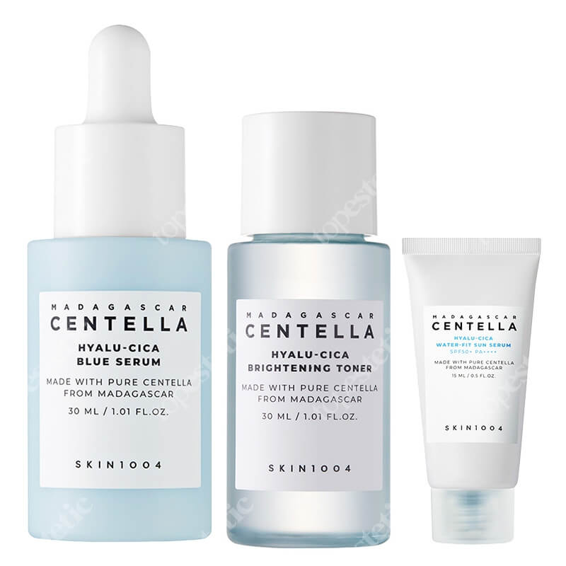 Skin1004 Madagascar Centella Set ZESTAW Toner 30 ml + Serum 30 ml + Krem SPF 50 15 ml