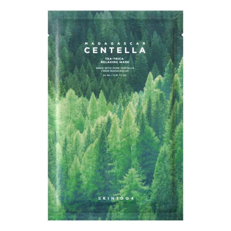 Skin1004 Madagascar Centella Tea-Trica Relaxing Mask Łagodząca maska w płachcie z ekstraktem z drzewa herbacianego 24 ml