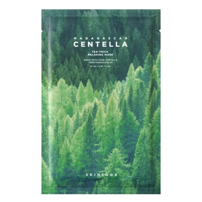 Skin1004 Madagascar Centella Tea-Trica Relaxing Mask Łagodząca maska w płachcie z ekstraktem z drzewa herbacianego 24 ml
