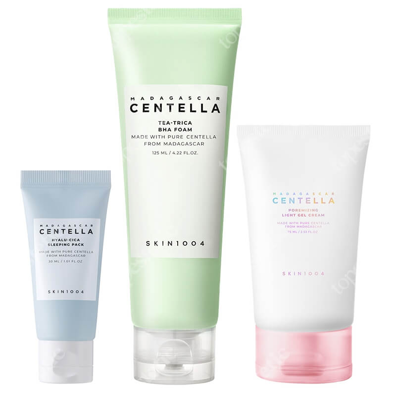 Skin1004 Pure Set ZESTAW Pianka oczyszczająca125 ml + Żelowy krem zmniejszający widoczność porów 75 ml + Żelowa maska do twarzy na noc 30 ml