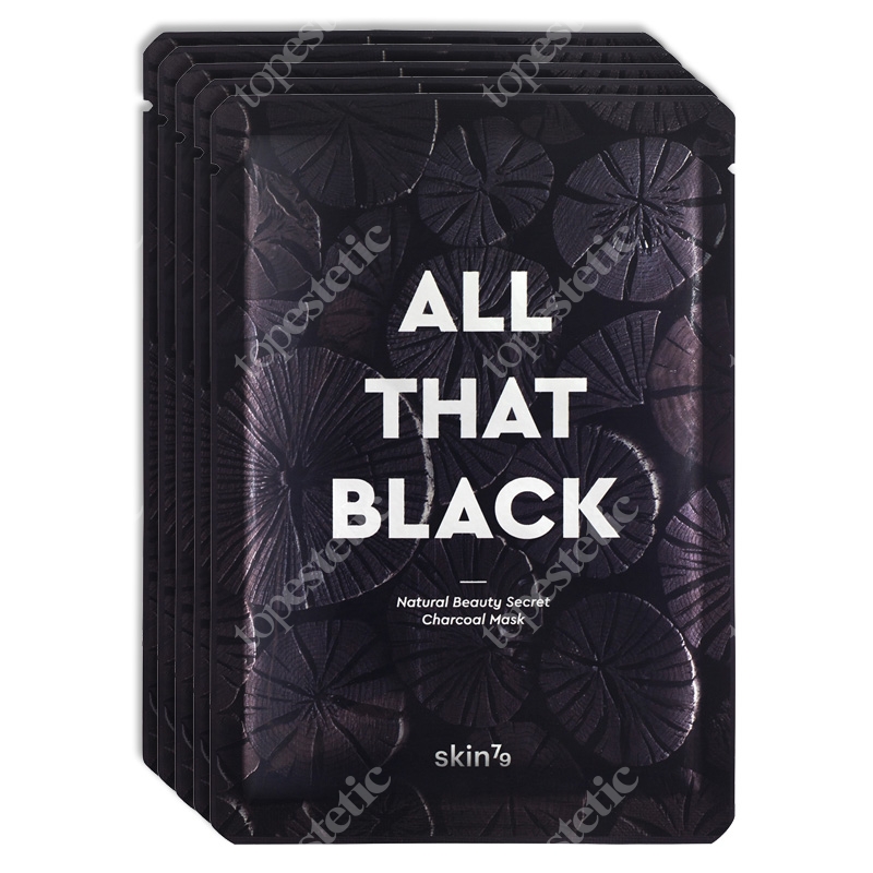 Skin79 All That Black - Brightening & Moisturizing Węglowa maska w płacie 5x25 g