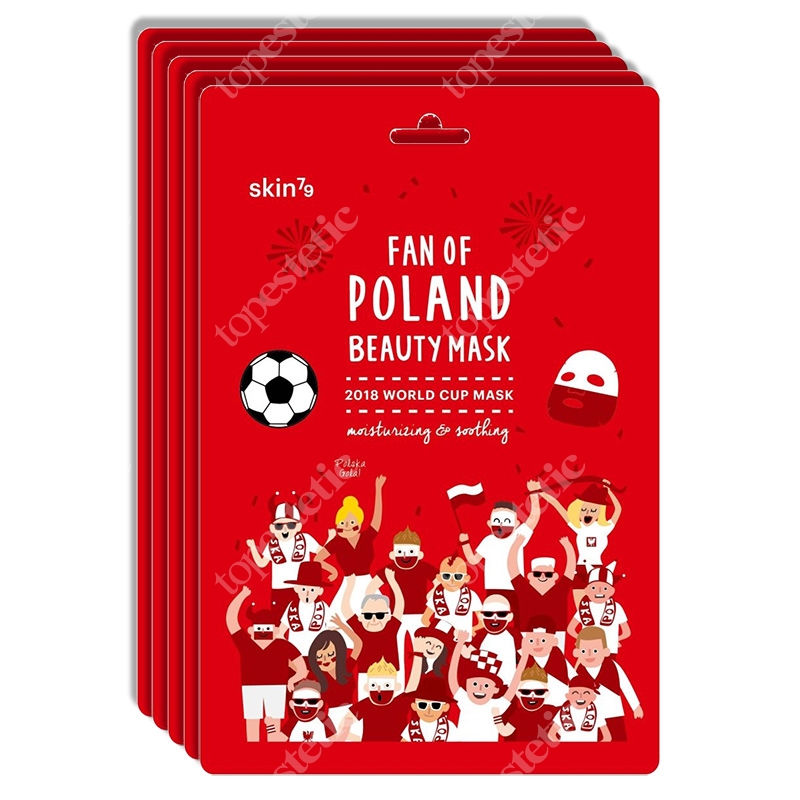 Skin79 Fan Of Poland Beauty Mask Nawilżająco-kojąca maska kibica 5szt.