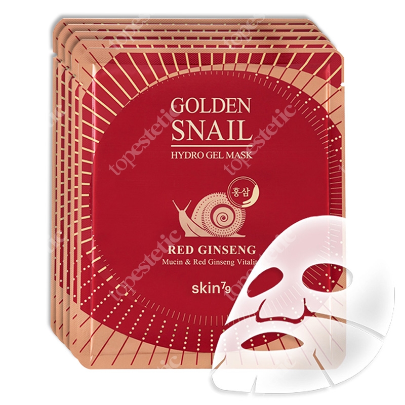 Skin79 Golden Snail Hydro Gel Mask Red Ginseng Hydrożelowa maska do twarzy 5x23 g