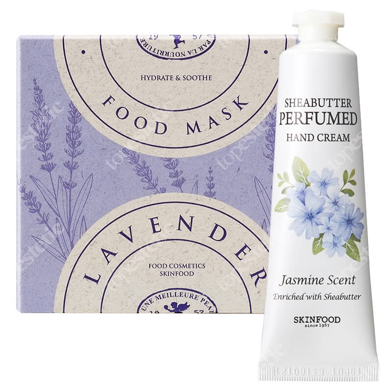 Skinfood Flower Set ZESTAW Krem do rąk 30 ml + Maska do twarzy 120 g