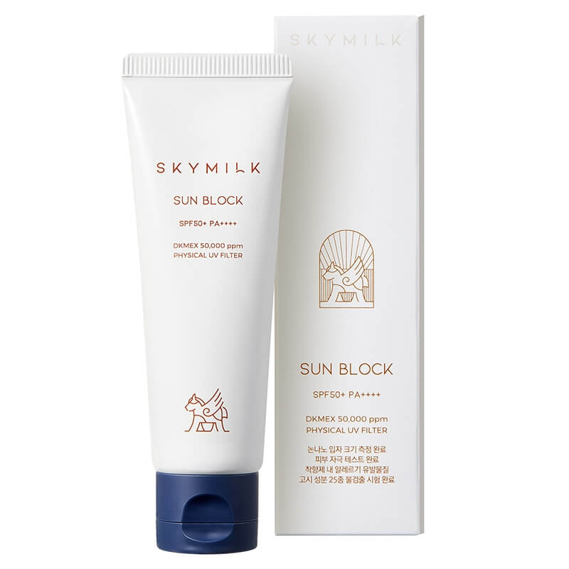 Skymilk Non-Nano Physical Sunblock With Donkey Milk SPF50+ PA++++ Krem przeciwsłoneczny z filtrami fizycznymi i oślim mlekiem 50 ml