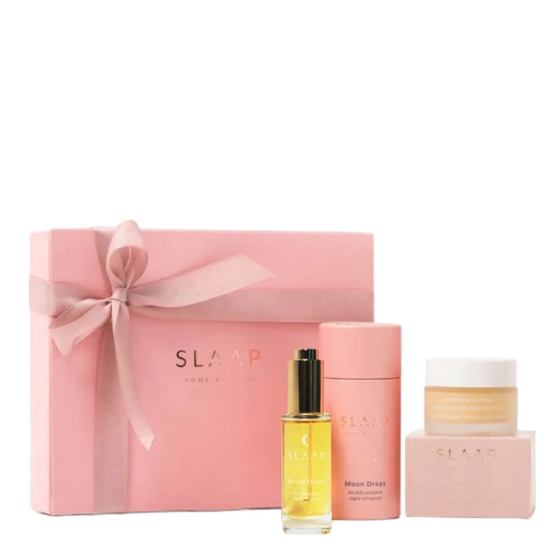 Slaap Moon Drops + Morning Bloom Set ZESTAW Serum olejowe na noc 30 ml + Prebiotyczny krem na dzień 50 ml