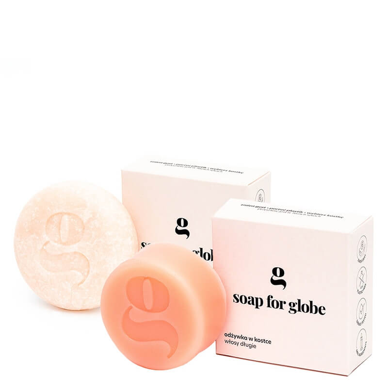 Soap For Globe Long and Shiny ZESTAW Szampon do włosów długich 1 szt. + Odżywka do włosów długich 1 szt.