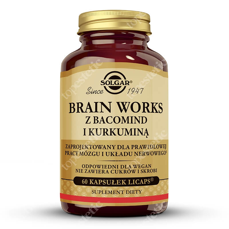 Solgar Brain Works Z bacomind i kurkuminą 60 kaps