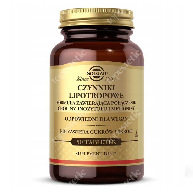 Solgar Czynniki lipotropowe 50 tabletek