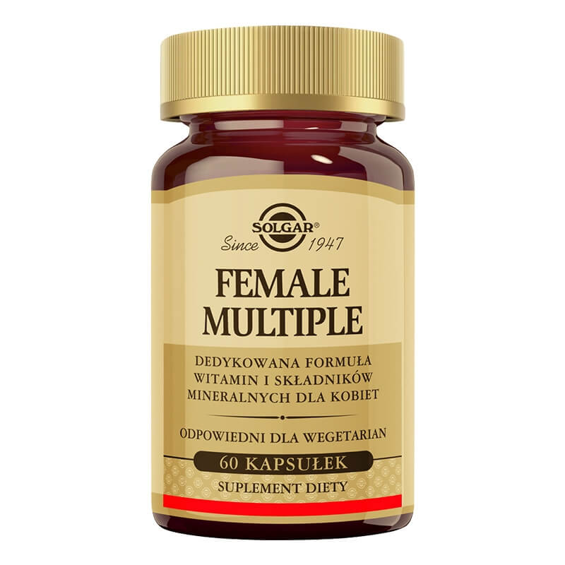 Solgar Female Multiple Formuła witamin i minerałów dla kobiet 60 kapsułek