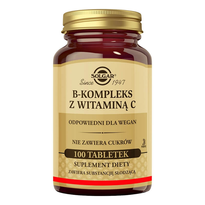Solgar B-Kompleks z witaminą C Suplement diety tab. 100 szt