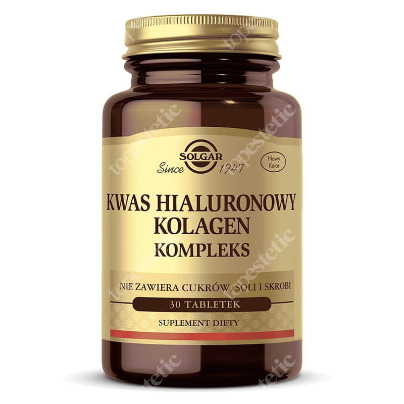 Solgar Kwas Hialuronowy Kolagen Kompleks 30 tabletek