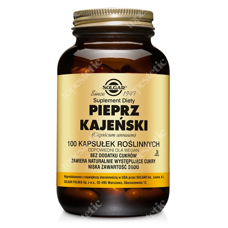 Solgar Pieprz Kajeński Kapsułki roślinne 100 szt