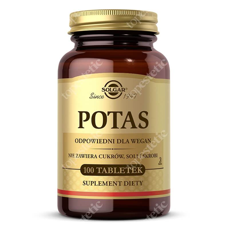 Solgar Potas (glukonian potasu) 100 tabletek