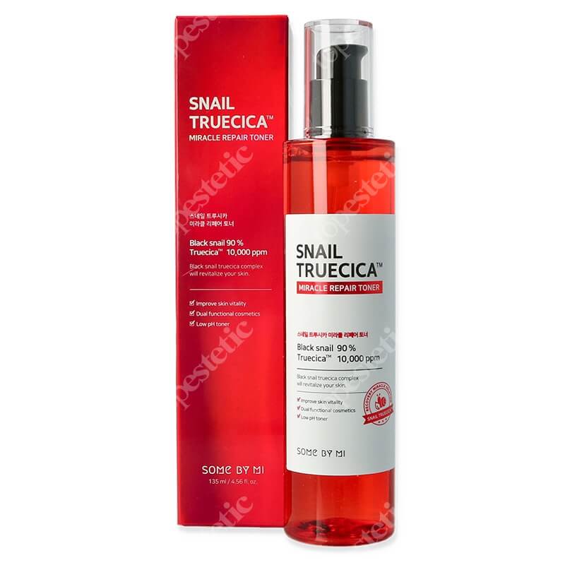 Some By Mi Snail Truecica Miracle Toner Silny regenerujący tonik idealny dla skóry uszkodzonej przez stan zapalny 135 ml