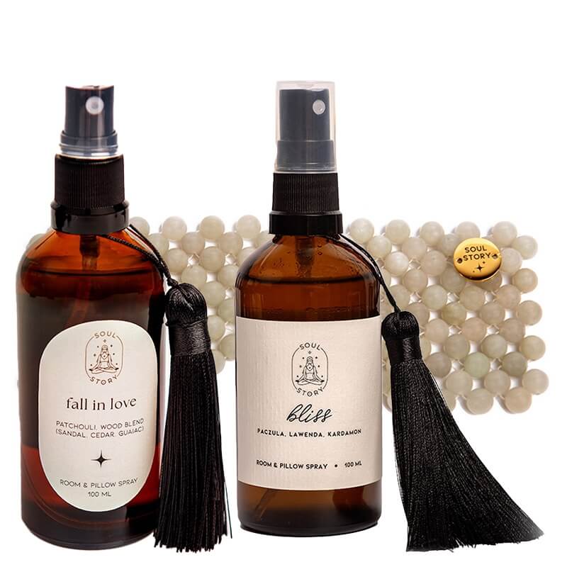 Soul Story Favorite Set ZESTAW Mgiełka zapachowa 100 ml + Mgiełka zapachowa 100 ml + Maska na oczy 1 szt