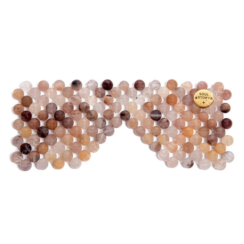 Soul Story Pink Jade Natural Eye Mask Maska na oczy z naturalnych kamieni jadeitowych 1 szt
